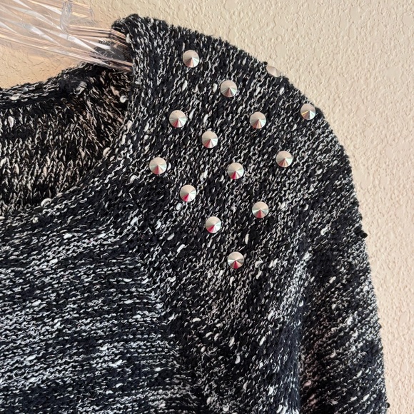 Style & Co Women's Black and White Knit Sweater Size Large Long Sleeve - Picture 6 of 9